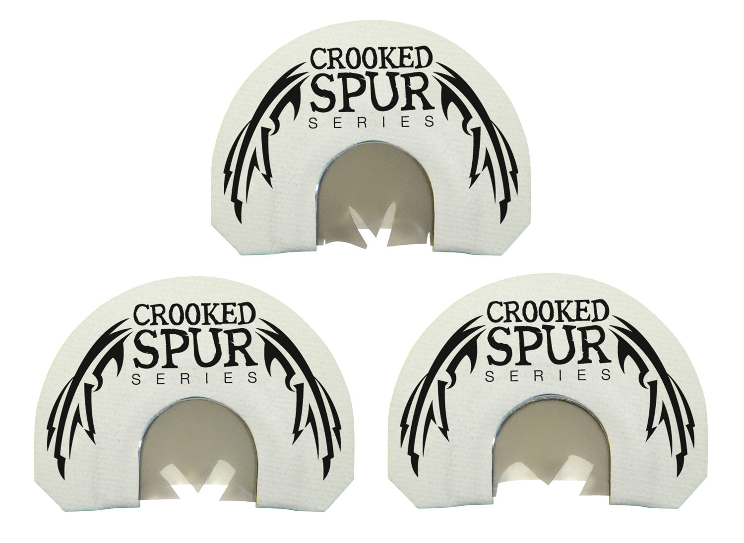 Foxpro Crooked Spur Ghost Spur Combo Diaphragm Turkey Call - Triple Prophylactic Reeds