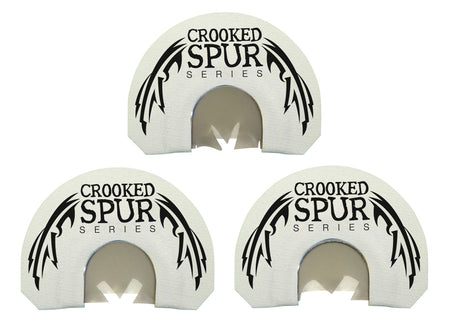 Foxpro Crooked Spur Ghost Spur Combo Diaphragm Turkey Call - Triple Prophylactic Reeds