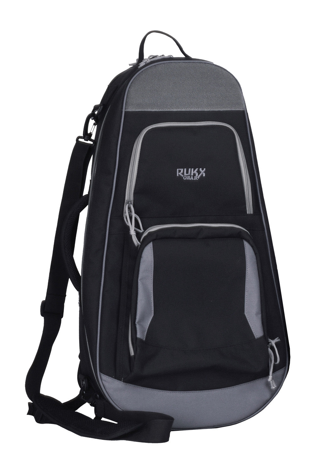 Rukx Gear ATICTARPB Discrete AR-Pistol Backpack Black 600D Polyester Holds 2 Tactical Pistols
