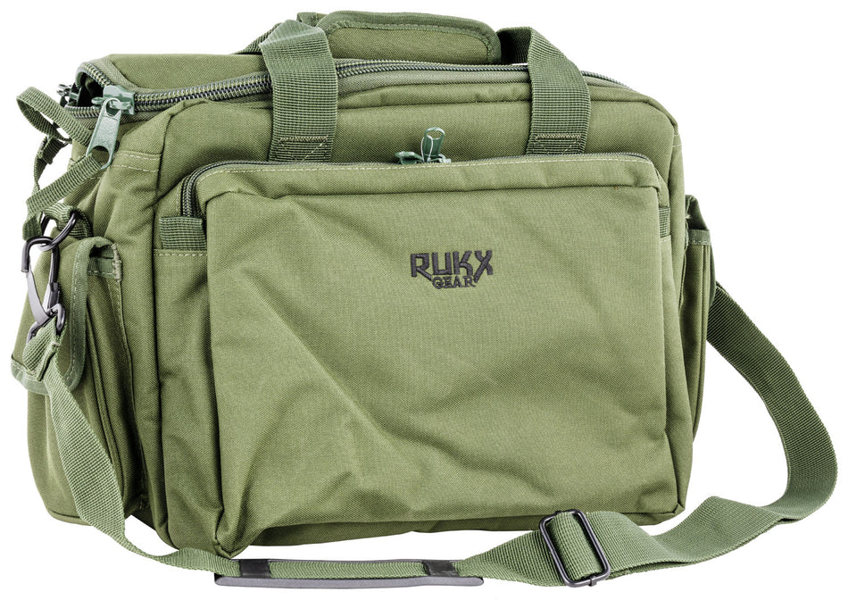 Rukx Gear ATICTRBG Tactical Range Bag Green 600D Polyester 16x7.5x10.5 In.