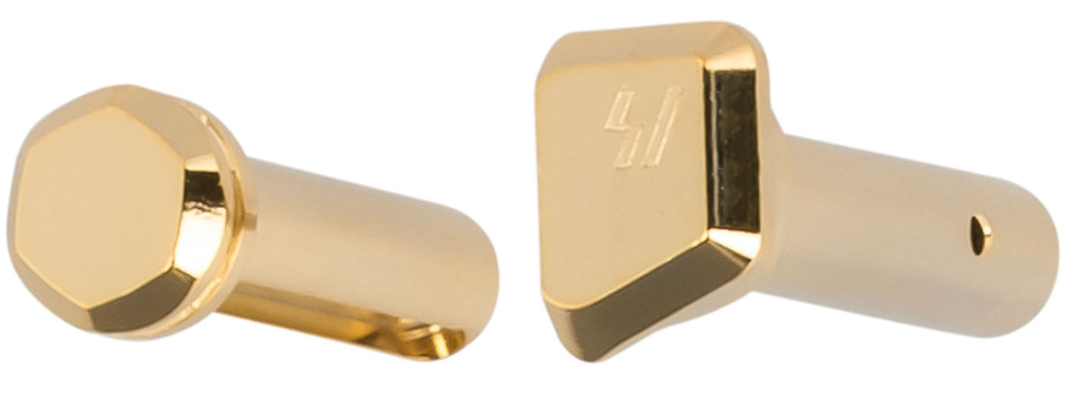 Strike Industries Extended Takedown and Pivot Pins Gold Steel for AR-15/M4/M16