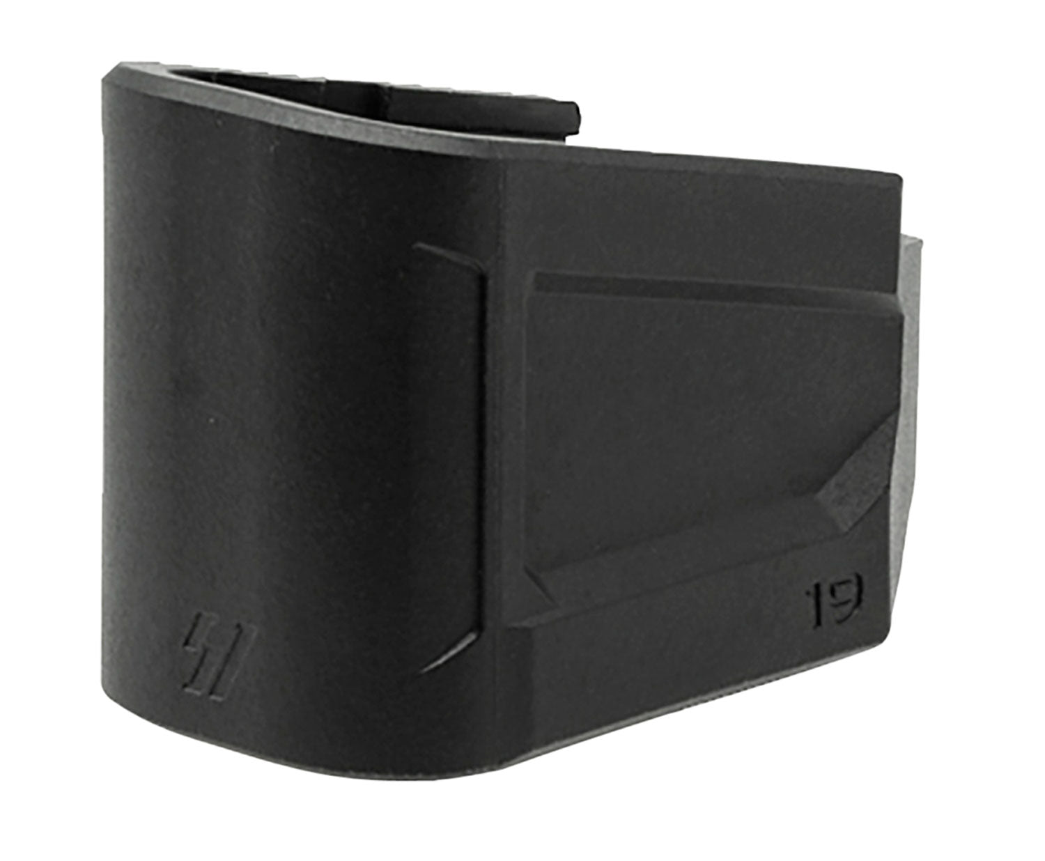 Strike Industries EMPG19 Enhanced Magazine Plate +5 Rounds 9mm Luger for Glock 19 Black Polymer