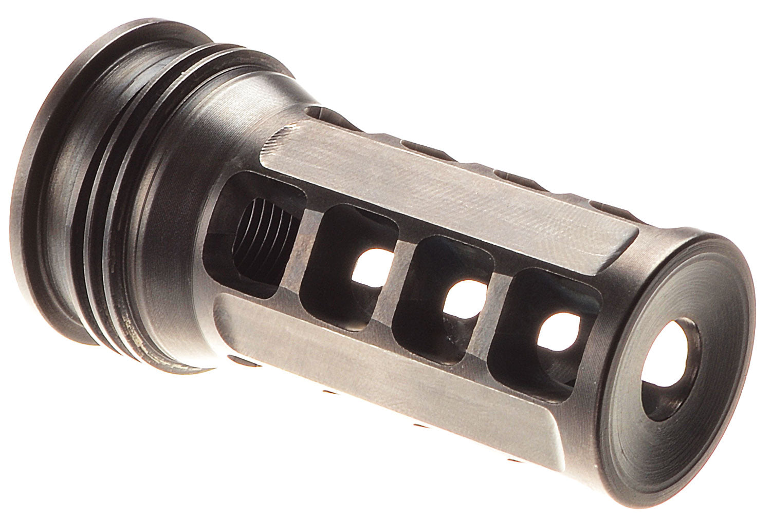 Huxwrx 1646 QD ELR Muzzle Brake Black 5/8"-24 TPI 2.30" OAL 338 Cal AR