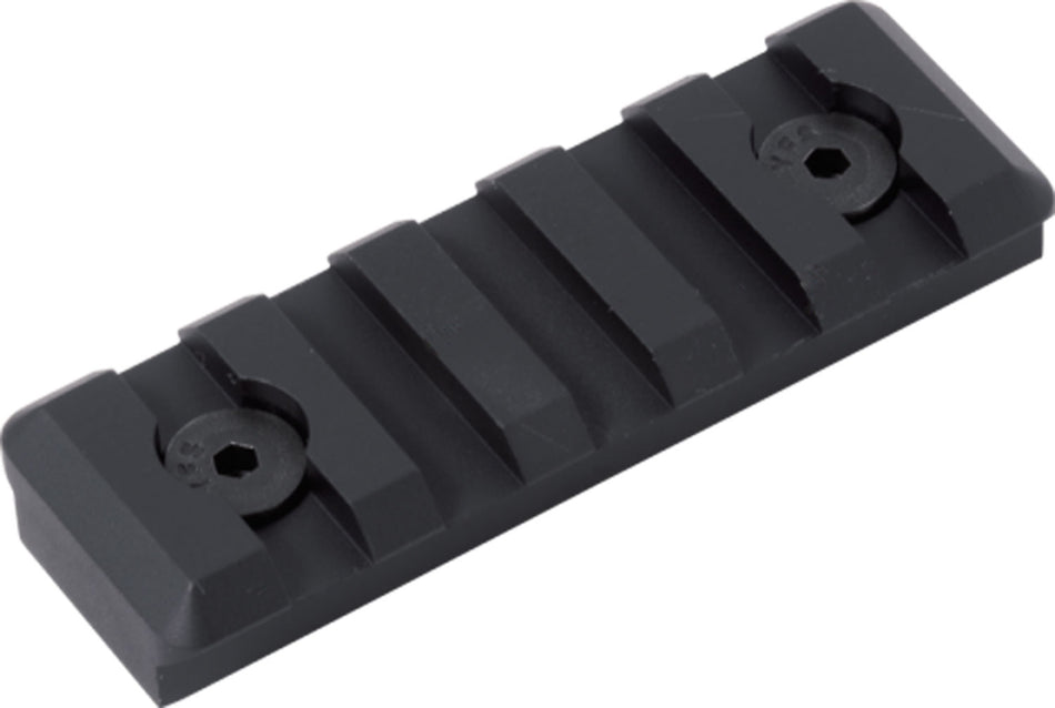 Timber Creek Outdoors M5SPRBL M-LOK 5 Slot Picatinny Rail Section Black Anodized Aluminum