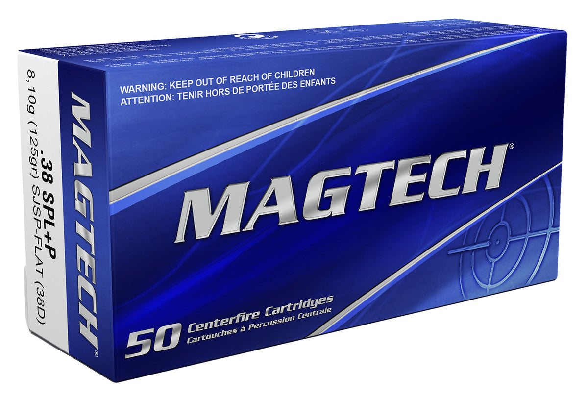 Magtech 38D Sport Shooting Range/Training Semi-Jacketed Soft Point Flat  125 Grain .38 Special