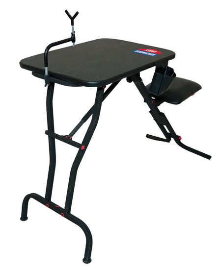 Birchwood Casey MSB100 Ultra Steady Shooting Bench Black Steel 21"W x 28"L Folding Seat