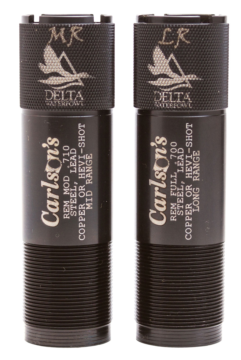 Carlson's Choke Tubes 07260 Delta Waterfowl Remington Rem Choke 12 Gauge Mid/Long Range Knurled Choke 17-4 Stainless