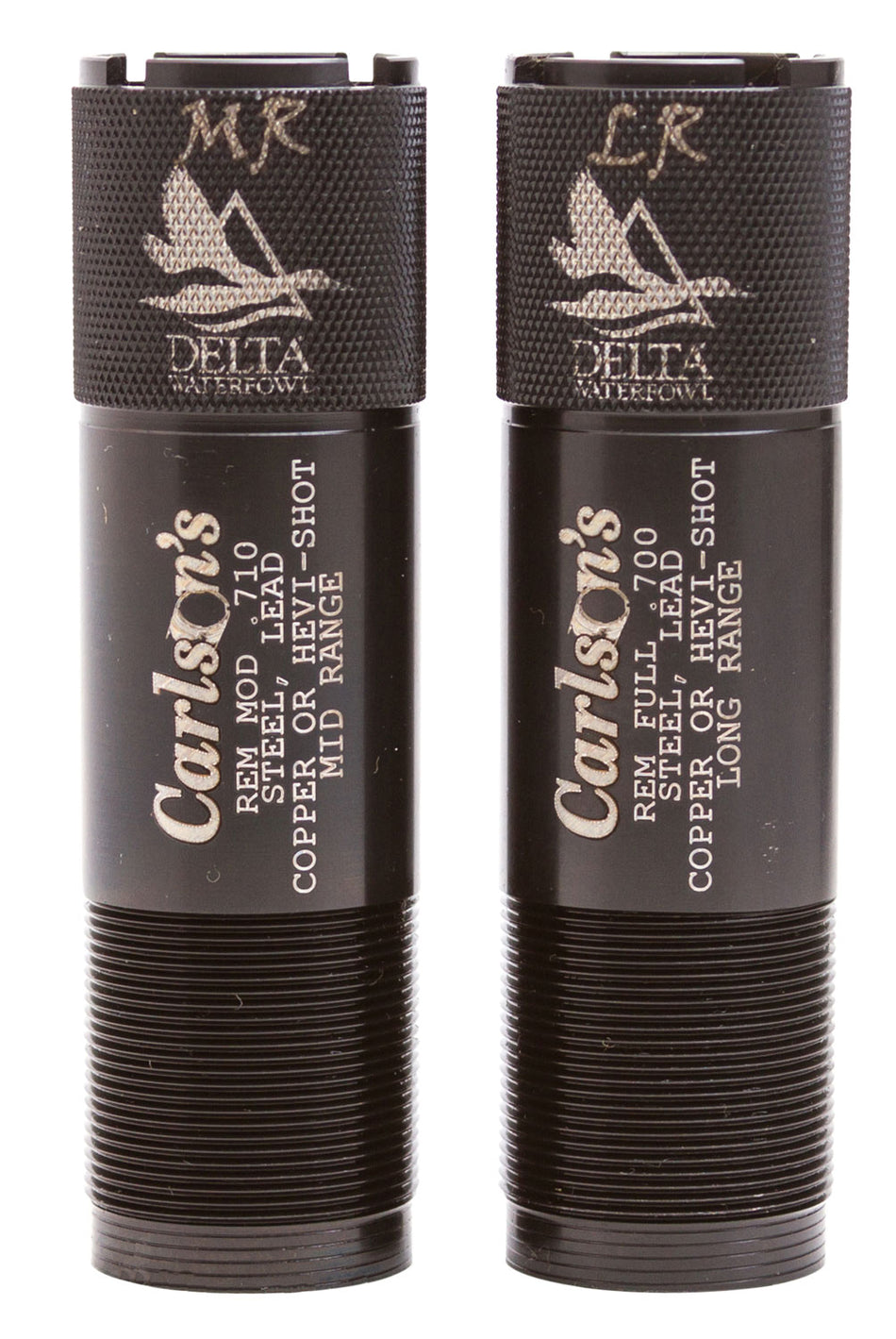 Carlson's Choke Tubes 07260 Delta Waterfowl Remington Rem Choke 12 Gauge Mid/Long Range Knurled Choke 17-4 Stainless