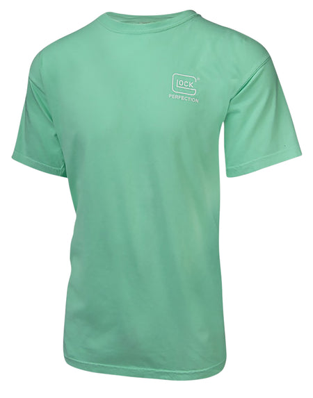 Glock Crossover Turquoise Cotton Short Sleeve T-Shirt Medium