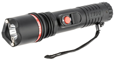 Guard Dog Inferno Black Rubber Coated Stun Gun with Flashlight and Holster
