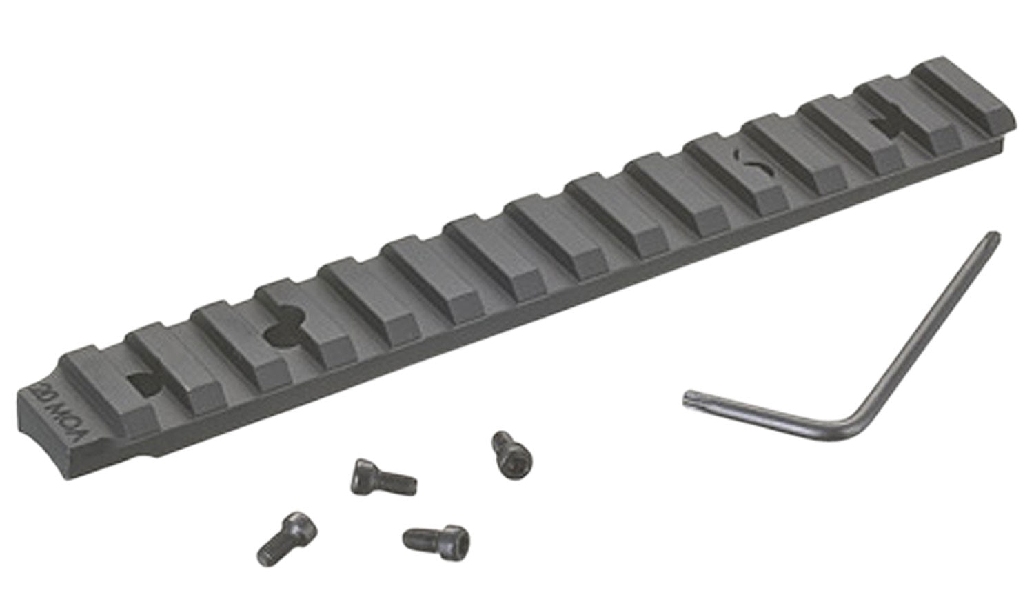 Ruger 90678 Picatinny Rail Black Anodized Aluminum Ruger American Rifle Short Action 20 MOA