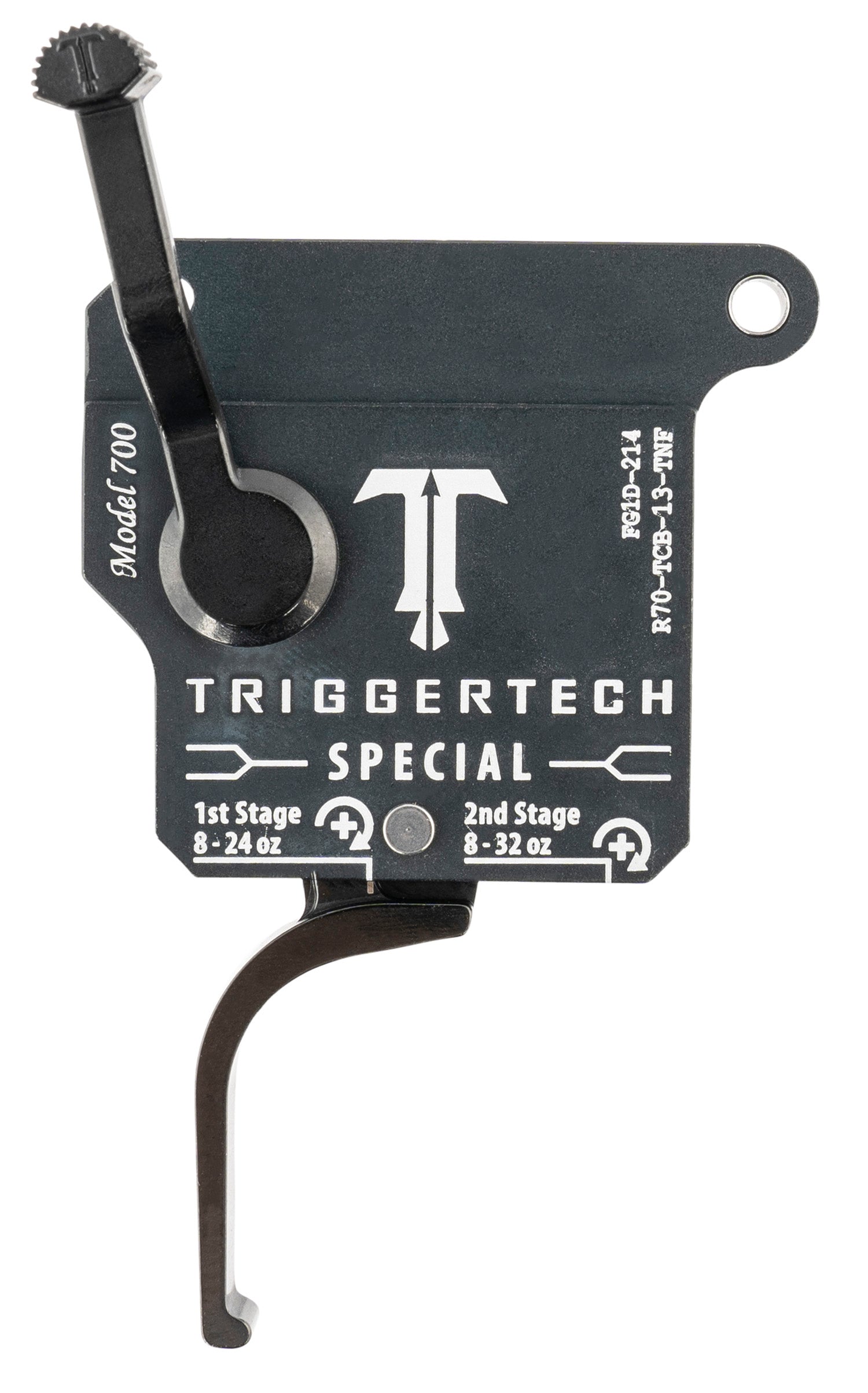 TriggerTech Special Two-Stage Flat Trigger for Remington 700 Right, 1-3.5 lbs Matte Gray/Black