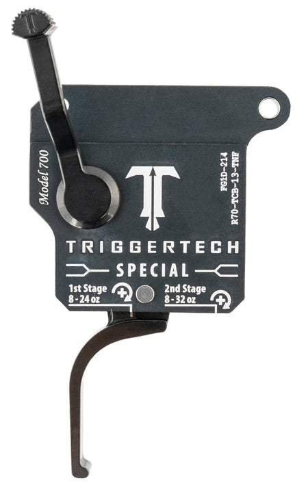TriggerTech Special Two-Stage Flat Trigger for Remington 700 Right, 1-3.5 lbs Matte Gray/Black