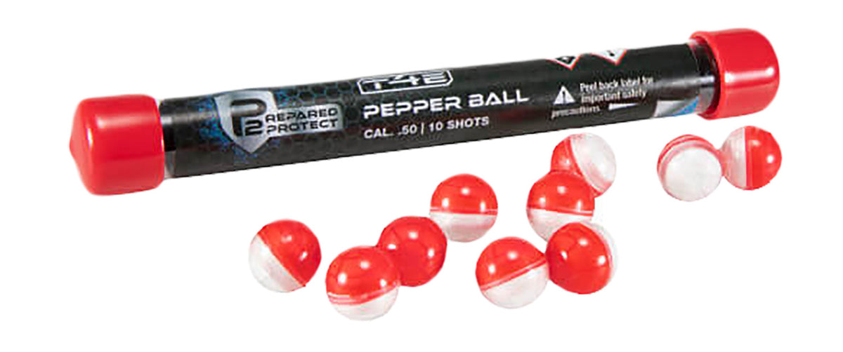 Umarex T4E Pepperballs Training Rounds .50 Cal Red/White 10 Pack