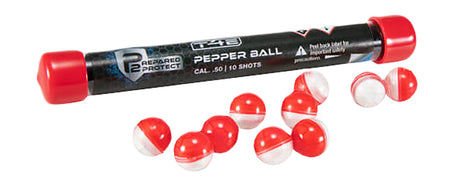 Umarex T4E Pepperballs Training Rounds .50 Cal Red/White 10 Pack