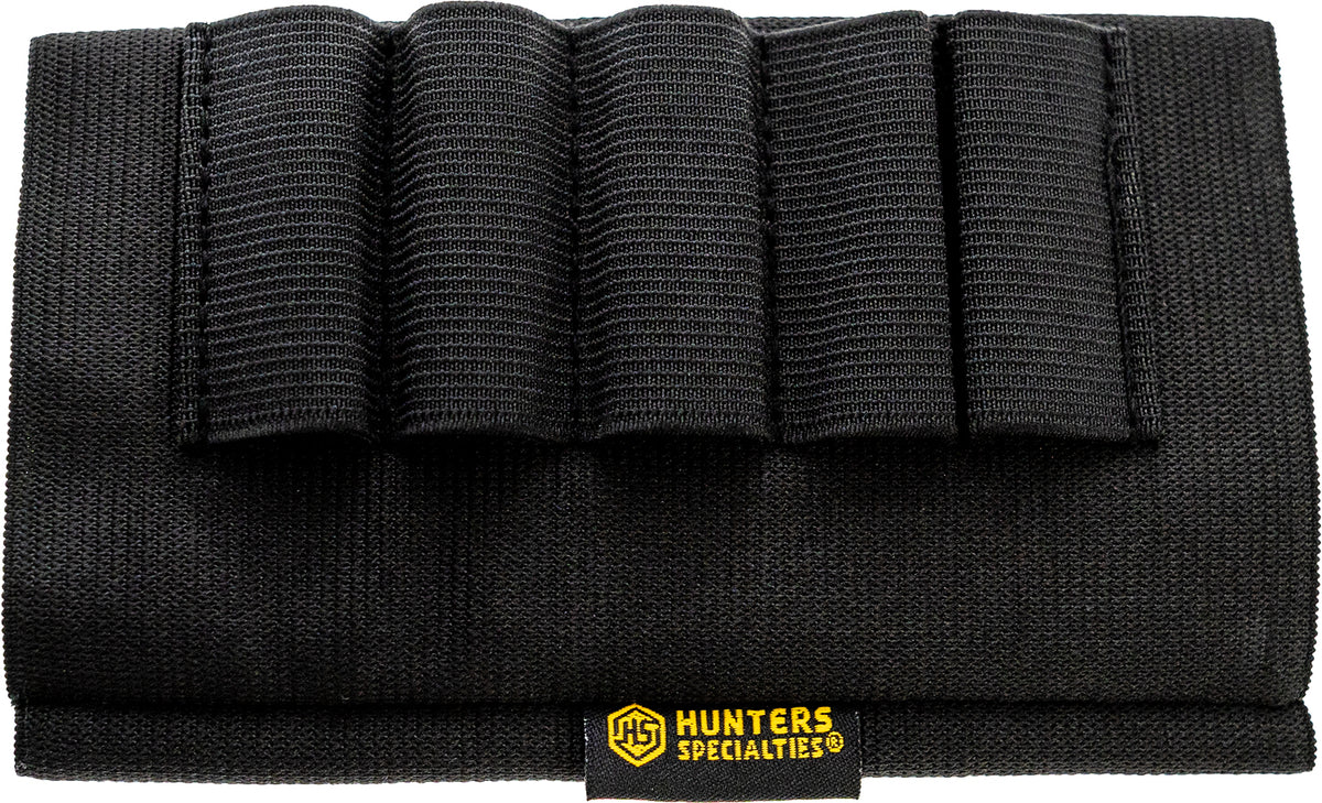 Hunters Specialties 00685 Shotgun Buttstock Shell Holder Black Elastic 5-Round