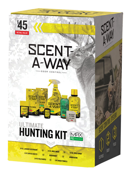 Scent-A-Way 100099 Max Odorless Ultimate Hunting Kit Complete Odor Control Bundle