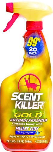 WRC Case Pack of 4 Scent Elimination Spray Gold 24oz Autumn