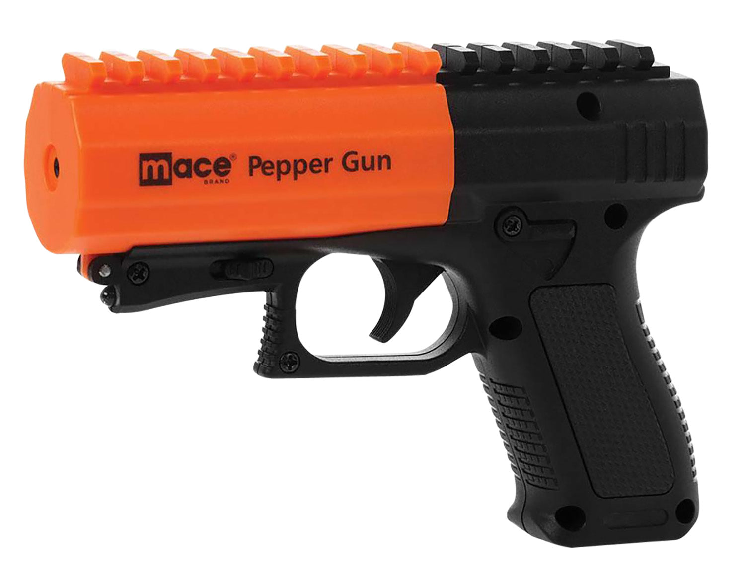 Mace 80586 Pepper Spray Gun 2.0 OC UV Dye 7 Bursts 20ft Black/Orange with LED
