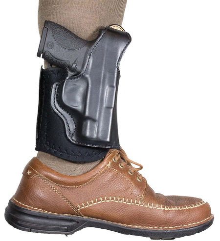 DeSantis Die Hard Ankle Rig Holster Black Leather for Taurus 85 S&W 36/60 2-2.25" Barrel RH