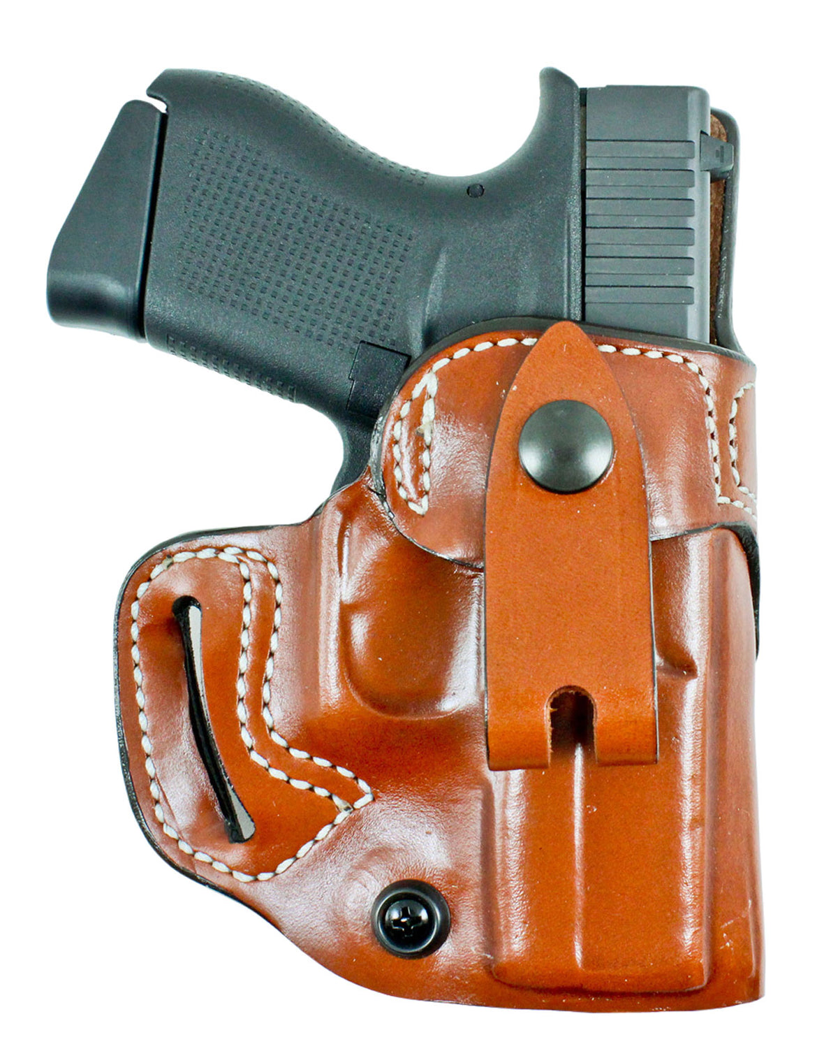 DeSantis Osprey IWB/OWB Tan Leather Belt Slide Holster for Sig P365/P365 SAS Right Hand