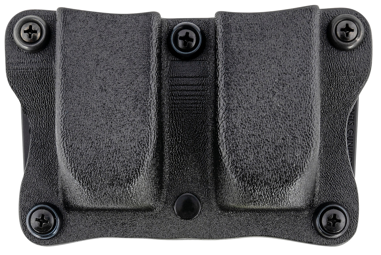 DeSantis Gunhide A87KJKKZ0 Quantico Double Mag Pouch OWB Black Kydex Belt Clip Sig P365 Ambidextrous