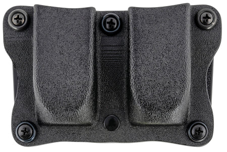 DeSantis Gunhide A87KJKKZ0 Quantico Double Mag Pouch OWB Black Kydex Belt Clip Sig P365 Ambidextrous