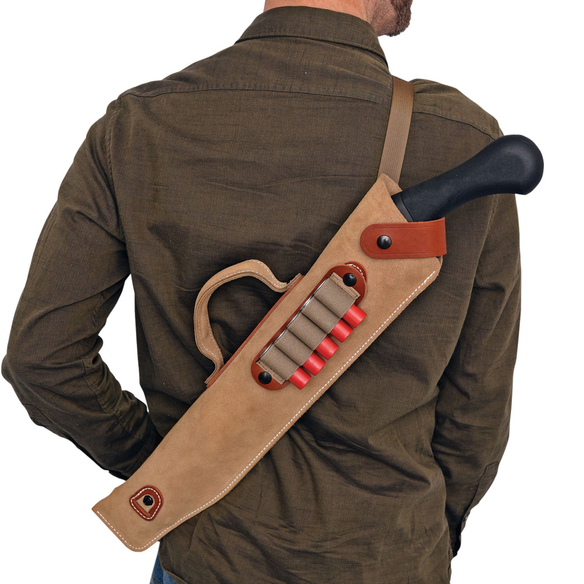 DeSantis Gunhide A88NJG2Z0 Kurz Shotgun Scabbard 14" Natural Leather