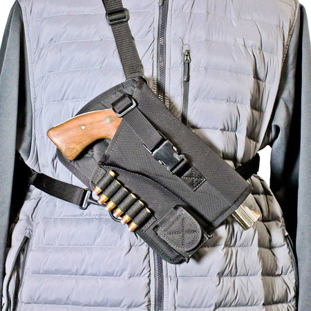 DeSantis Gunhide M72BALRZ0 Yukon Hunting Rig Nylon Shoulder Holster Fits Ruger GP100 4" Right Hand