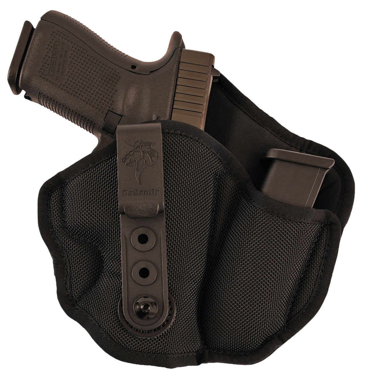 DeSantis Gunhide M89BAE1Z0 Inner Piece 2.0 AIWB Black Nylon Holster Fits Glock 26/Ruger SR/Sig P239 RH