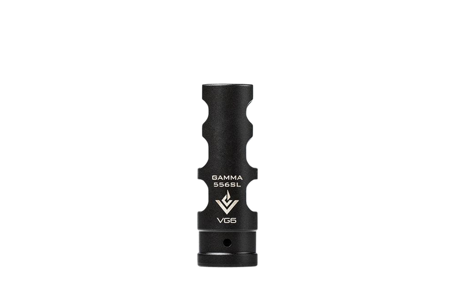 Aero Precision APVG100038A VG6 Gamma 556SL Black Nitride Muzzle Brake 1/2"-28 tpi for AR-15 5.56x45mm