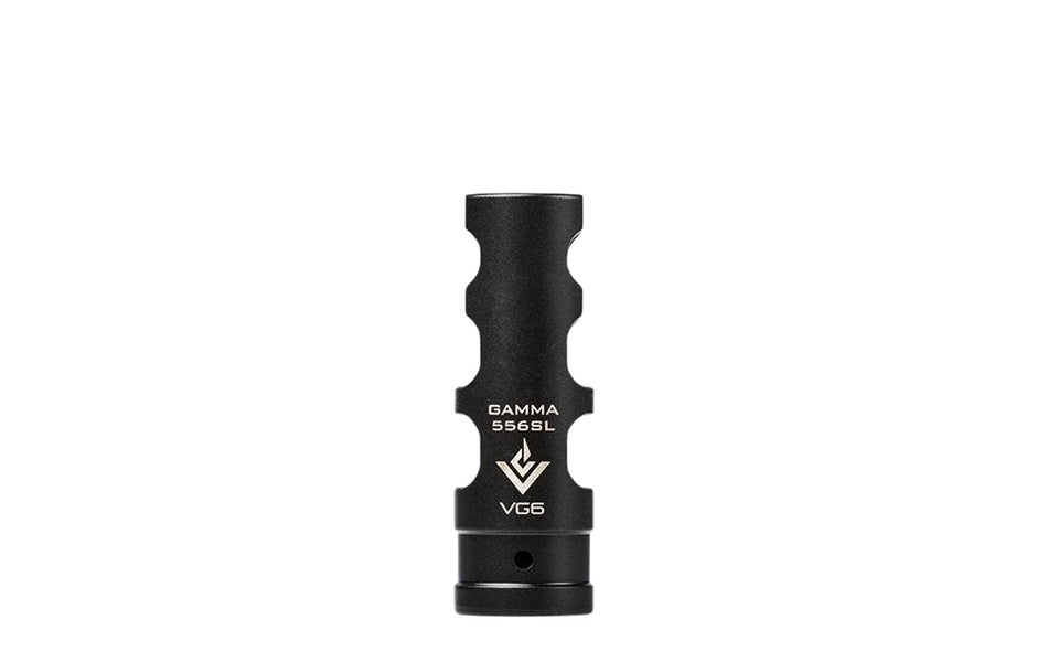 Aero Precision APVG100038A VG6 Gamma 556SL Black Nitride Muzzle Brake 1/2"-28 tpi for AR-15 5.56x45mm
