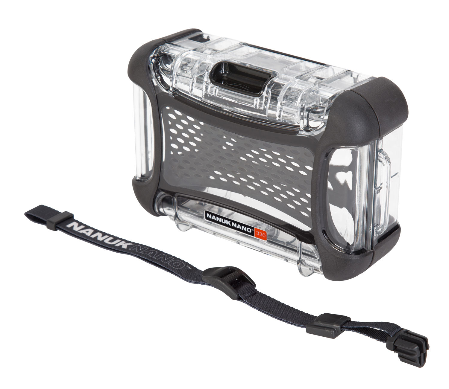 Nanuk Nano 330 Clear Polycarbonate Hard Case with PowerClaw Latches and Carry Strap