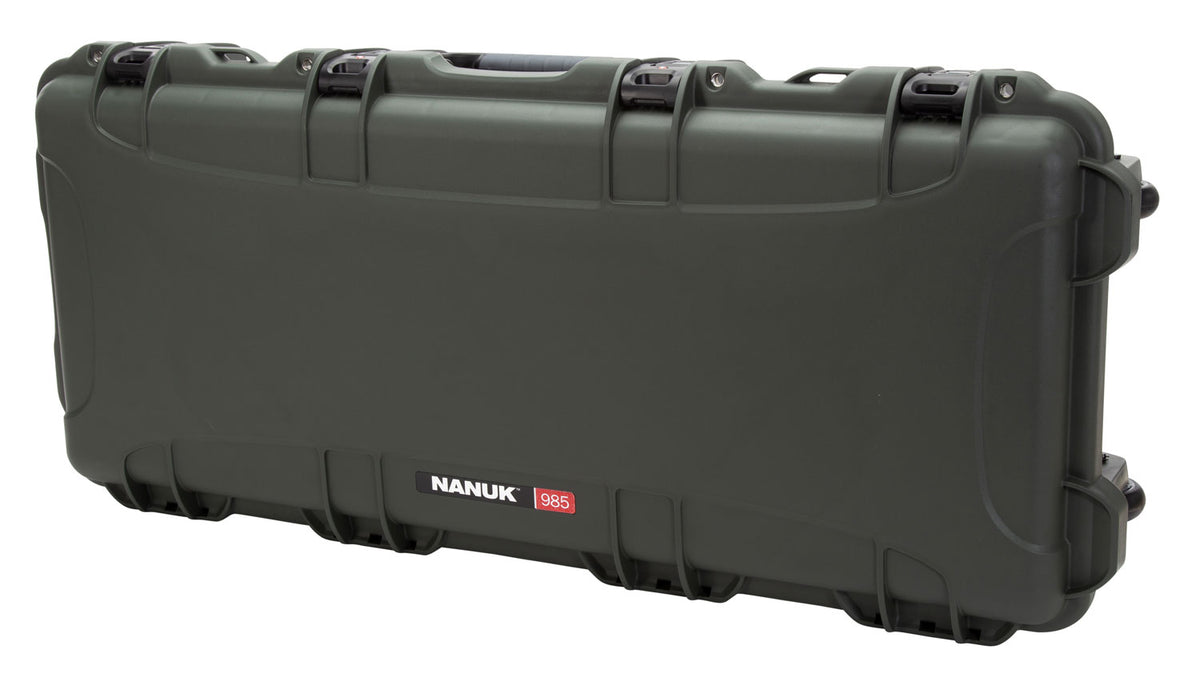 Nanuk 985 AR15 Case 36" Olive Polymer with Custom Foam Insert