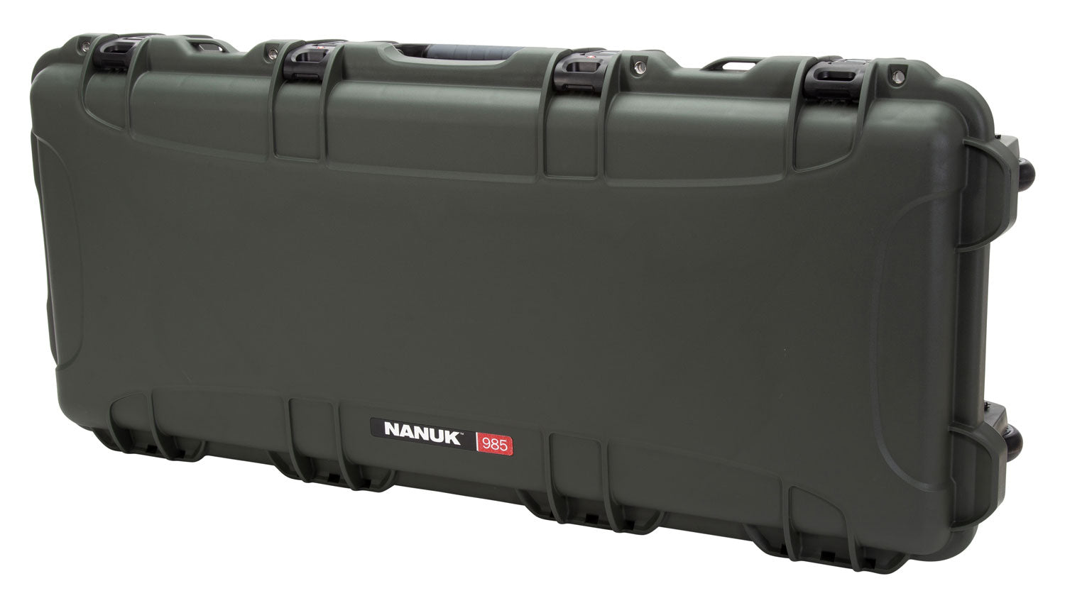 Nanuk 985 Takedown Case Olive Resin with Lockable Latches for Rifles