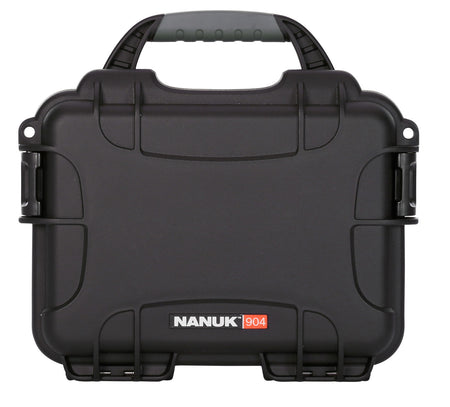 Nanuk 904 Waterproof Black Resin Hard Case with Foam Padding and Airline Approval