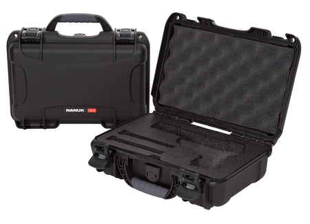 Nanuk 909 Classic Pistol Case Waterproof Airline-Approved Black Polyethylene with Foam
