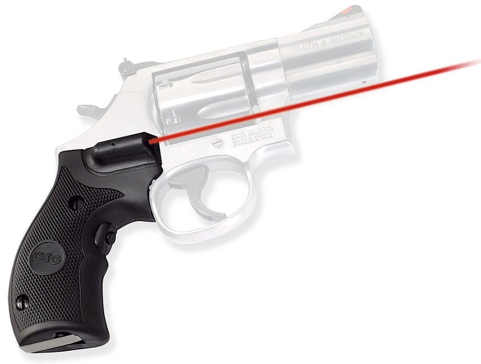 Crimson Trace 011180 Lasergrips for S&W Governor & K/L-Frame Round Butt Revolvers - Red Laser