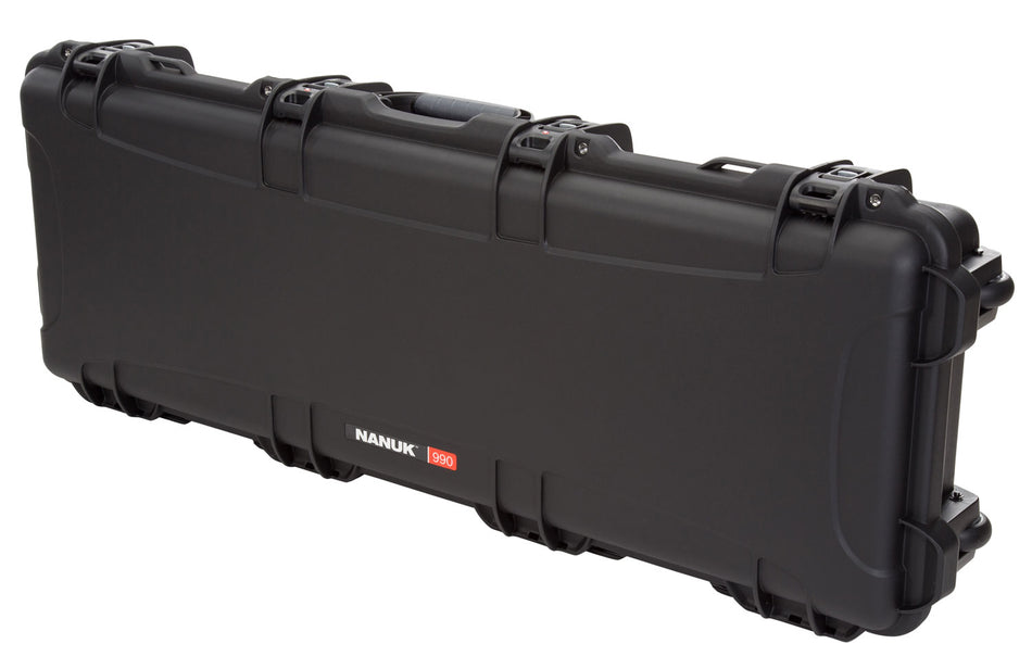 Nanuk 990 47" Black Polymer Hard Case for Tactical Rifles and Takedown Shotguns