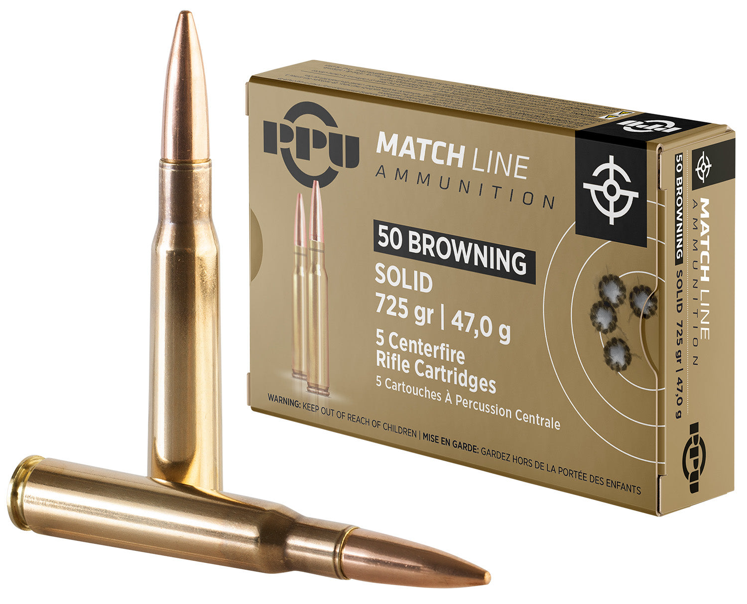 Prvi Partizan Match .50 BMG 725 gr FMJ ammo