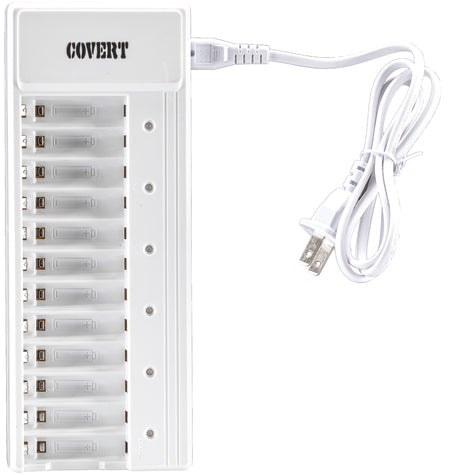 Covert Scouting Cameras 2038 Rapid 12-Bay AA Battery Charger with Charge Indicator