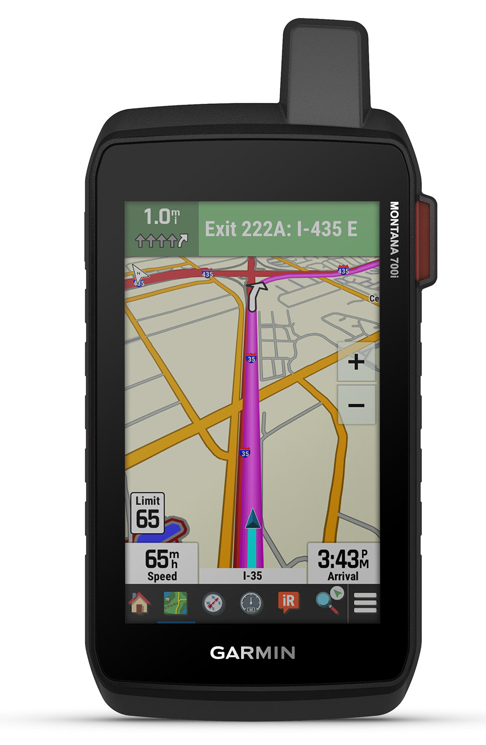 Garmin Montana 700i GPS Navigation Handheld Black Rechargeable Li-ion Bluetooth/ANT+ inReach Satellite