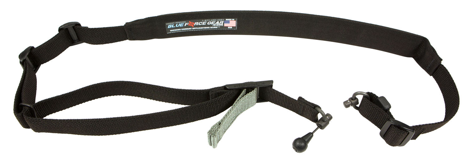 Blue Force Gear VCAS2TO1RED200AABK Vickers 221 Black Cordura Padded One-Two Point AR Sling