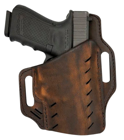 Versacarry Guardian OWB Size 1 Distressed Brown Leather Belt Slide Holster Fits Beretta Px4 Storm RH