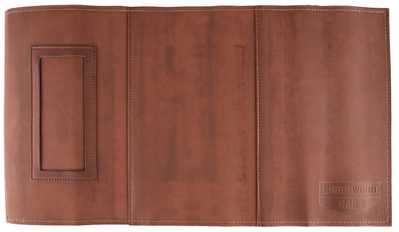 Birchwood Casey 30225 Leather Handgun Service Mat with Integrated Parts Tray 13" x 23.5"