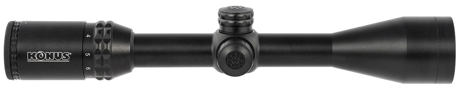 Konus KonusPro 275 Muzzleloader Riflescope Matte Black 3-10x44mm 1-Inch Tube Dual Illuminated 275 Ballistic Dot Reticle