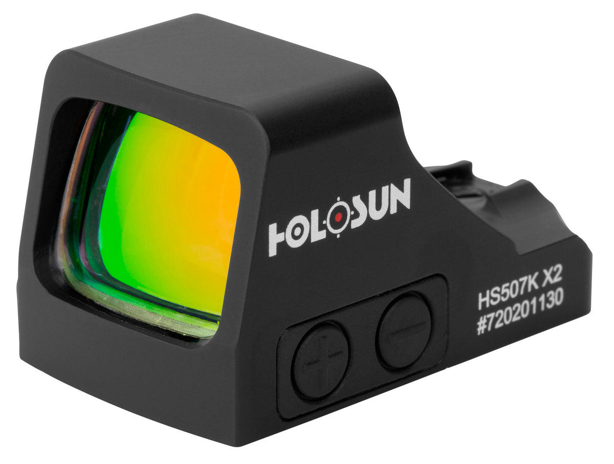 Holosun Technologies, 507K-X2, Red Dot, 32 MOA Ring & 2 MOA Dot, Black Color
