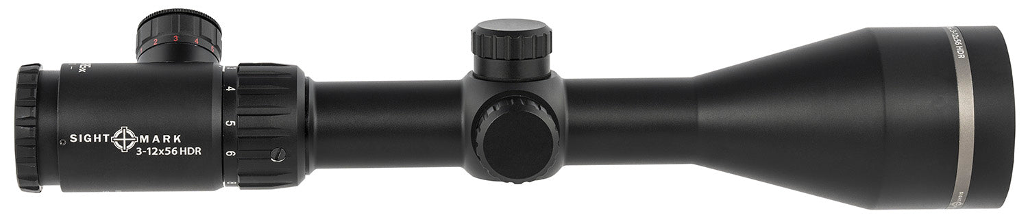 Sightmark SM13080HDR Core HX Black 3-12x56mm 30mm Tube Illuminated Red HDR Reticle Riflescope