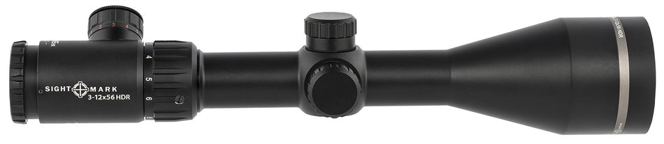 Sightmark SM13080HDR Core HX Black 3-12x56mm 30mm Tube Illuminated Red HDR Reticle Riflescope