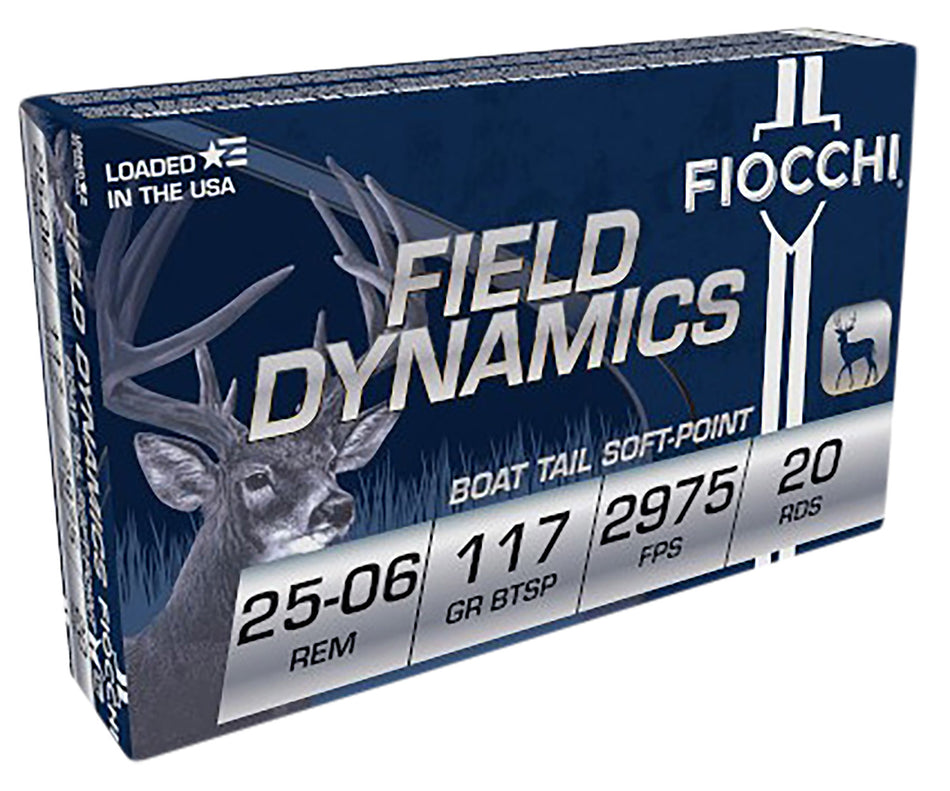 Fiocchi Field Dynamics .25-06 Remington 117 gr JSP ammo